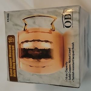 ODI Solid copper Moscow Mule cup Hammered 16oz